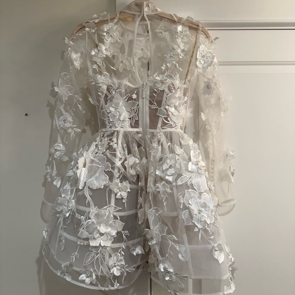 Bronx and Banco Anastasia Floral Long Sleeve Mini Dress - Picture 6 of 8